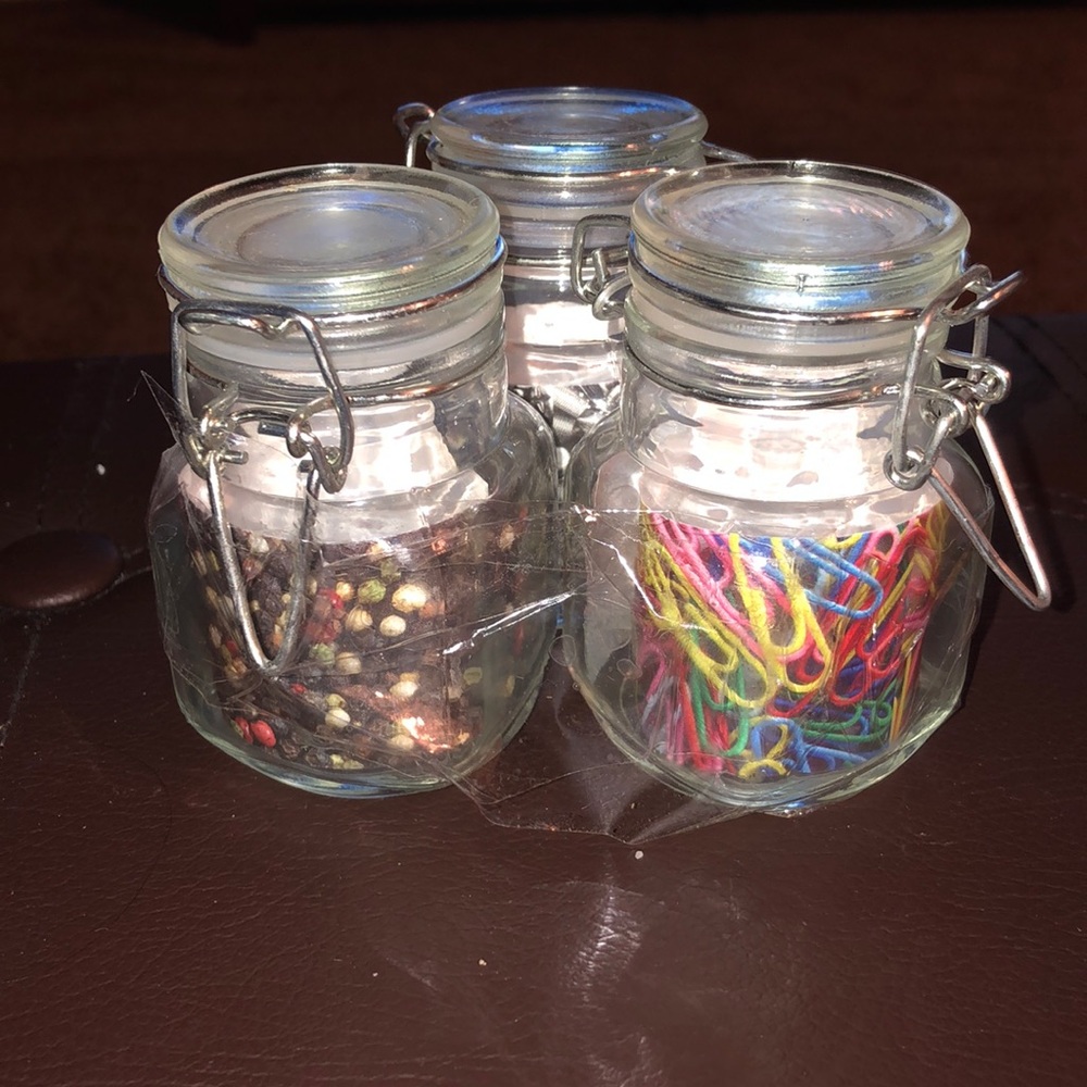 Mini canister set with lids